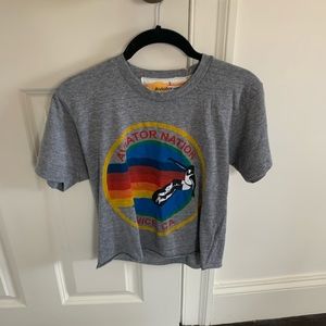 Size small Aviator Nation Gray tee-shirt